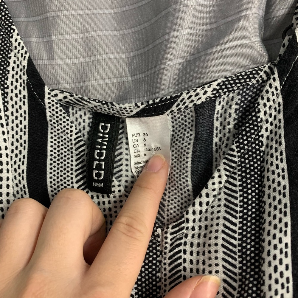 Divided Black and White Romper